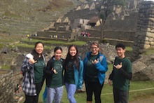 CTAHR students at Machu Picchu